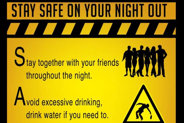 Part of the poster which is up in Wellingborough