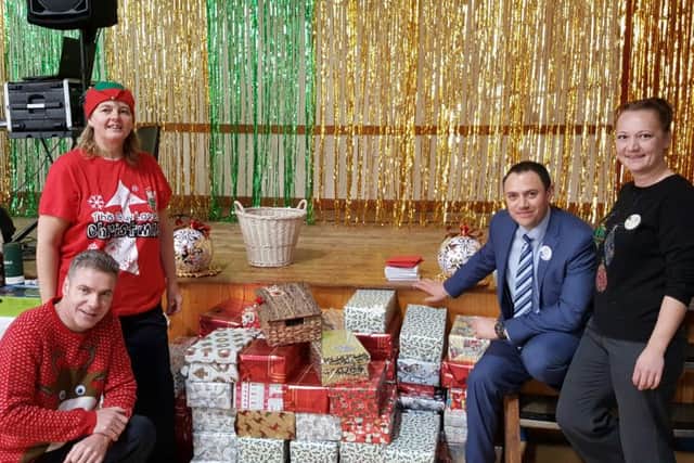 Some of the donated gifts from Tesco
