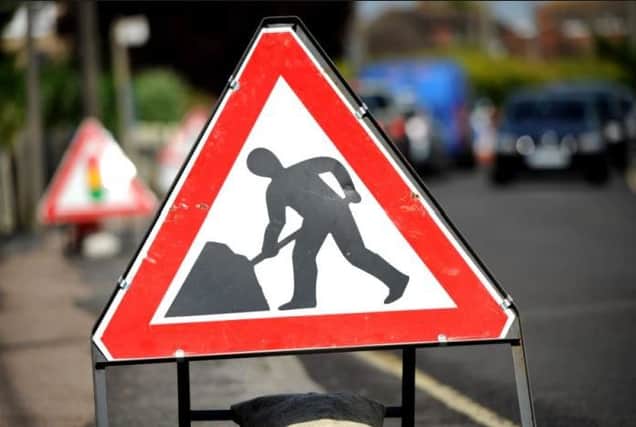 The temporary traffic lights are due to be in place from today (Monday)