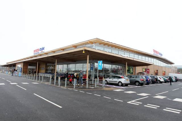 Shoppers have faced delays getting into and out of the Tesco store in Corby