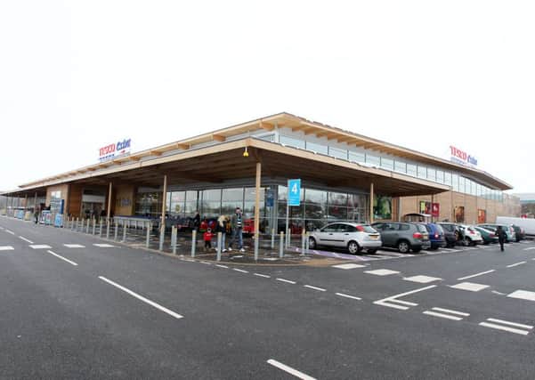Shoppers have faced delays getting into and out of the Tesco store in Corby