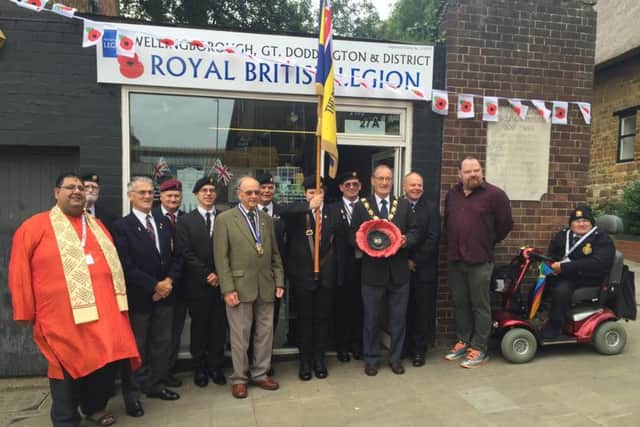 The official opening of the shop in September