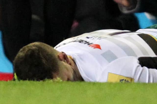 George North suffered a head injury at Welford Road earlier this month (picture: Sharon Lucey)