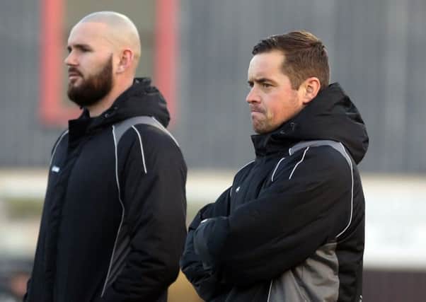 Gary Mills and assistant David Bell are still seeking their first league win since taking charge of Corby Town