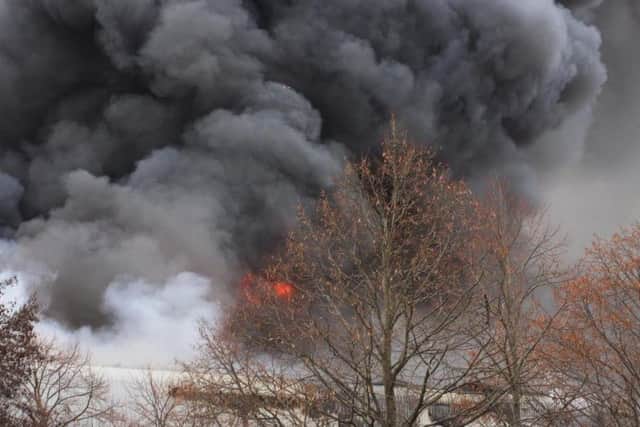 This picture of the fire was sent in by Don Kirk