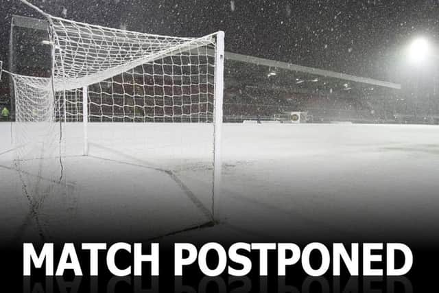 AFC Rushden & Diamonds' league game at Chasetown has been called off due to a frozen pitch