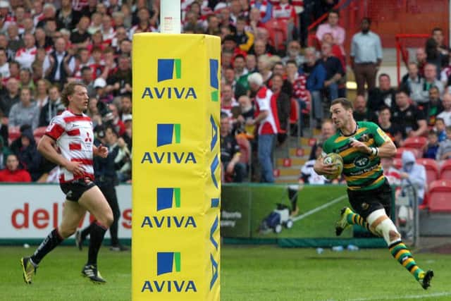 George North will be back in action for Saints at Kingsholm, where he scored twice last season (picture: Sharon Lucey)