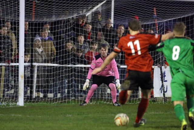 Football Action: Burton Latimer: Kettering Town FC vs Cinderford Town FC
Saturday December 3rd 2016 NNL-160312-213824009