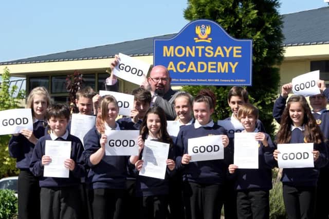 Rothwell, Montsaye School OFSTED: Associate Principal Jason Cumming, with pupils.
03/06/13 ENGNNL00120130306115539