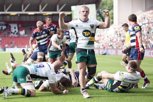 Mike Haywood scored Saints' bonus-point try at Ashton Gate (picture: Kirsty Edmonds)