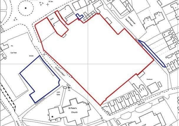 The proposed site for the development