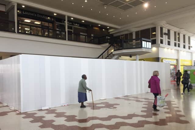Costa will soon be opening in this area of the Swansgate Shopping Centre, which has been boarded up for some time