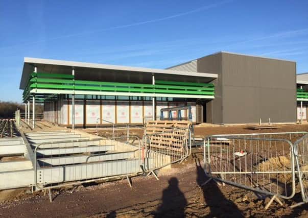 One of the new restaurant units taking shape at Rushden Lakes