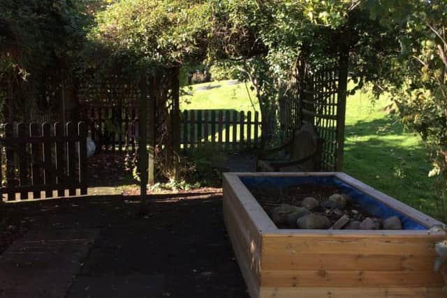 The current sensory garden.
