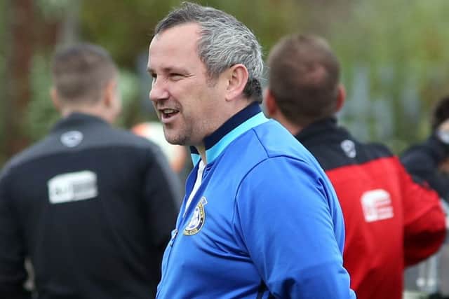 Desborough Town boss Chris Bradshaw isn't looking too far ahead