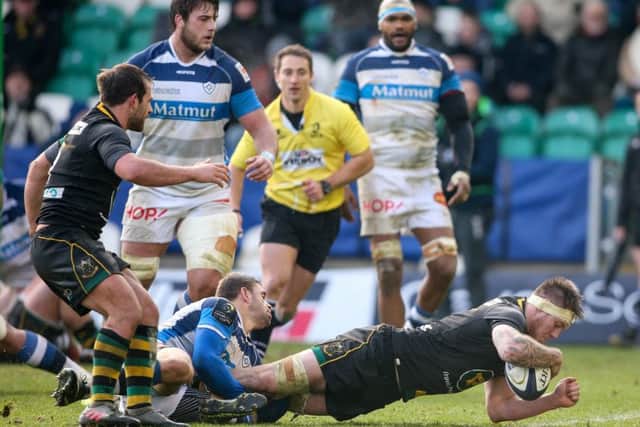 Teimana Harrison scored twice for Saints (pictures: Sharon Lucey)