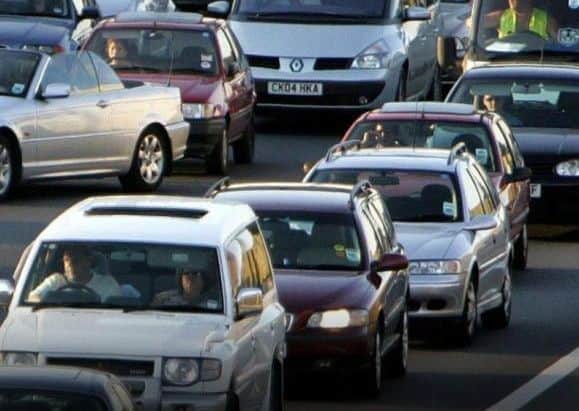 The A361 was closed after a collision yesterday.