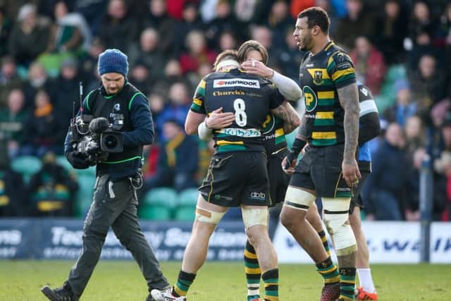 Teimana Harrison helped Saints to beat Castres at Franklin's Gardens (pictures: Sharon Lucey)