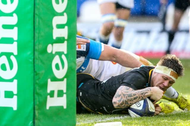 Teimana Harrison scored twice for Saints (pictures: Sharon Lucey)