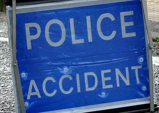 The crash took place just before 8am today