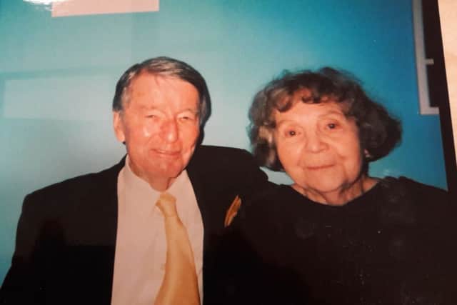 Gordon Frost with his wife Edna.