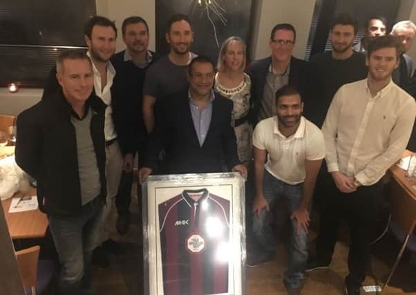 The Northamptonshire Steelbacks paid a visit to The Raj restaurant in Kettering to meet fans and share memories of their NatWest T20 Blast success last year as well as raising money for Thomass Fund