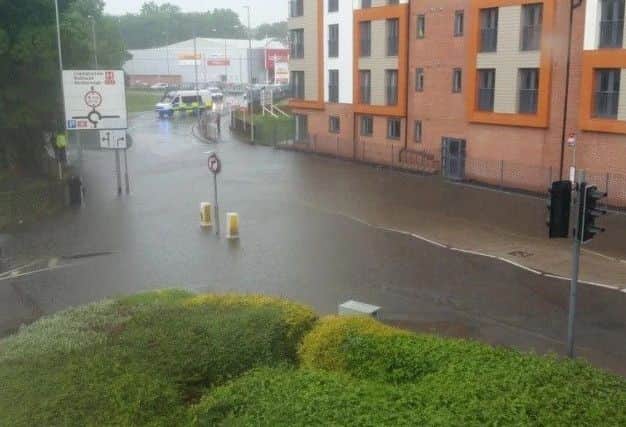 A picture of the flooding last year taken by Clive Shackleton.