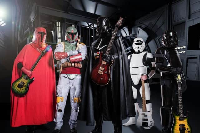 Galactic Empire: Boba Sett, Bass Commander, Dark Vader, Shadow Ranger and Red Guard.