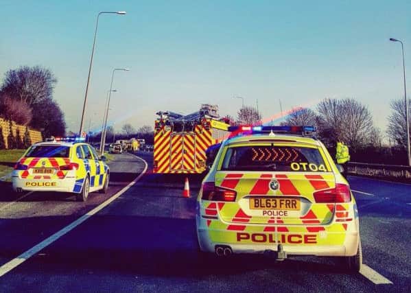 Emergency services at the scene