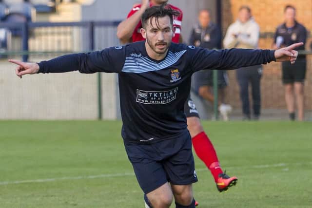 James Hall scored twice on his debut for Kettering Town