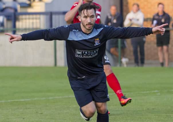 James Hall scored twice on his debut for Kettering Town