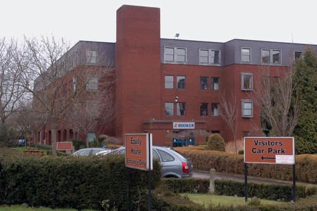 The Booker offices in Irthlingborough Road, Wellingborough