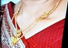 This necklace is among the stolen items