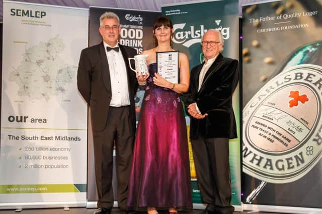 Vicky Robertson of Most Marvellous Baking receiving an award