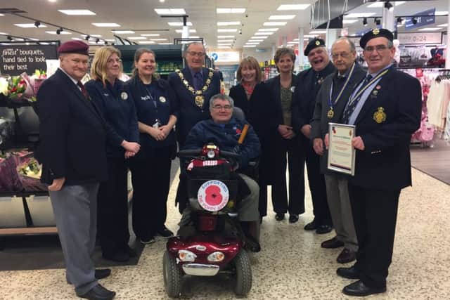 The presentation at Tesco in Wellingborough yesterday