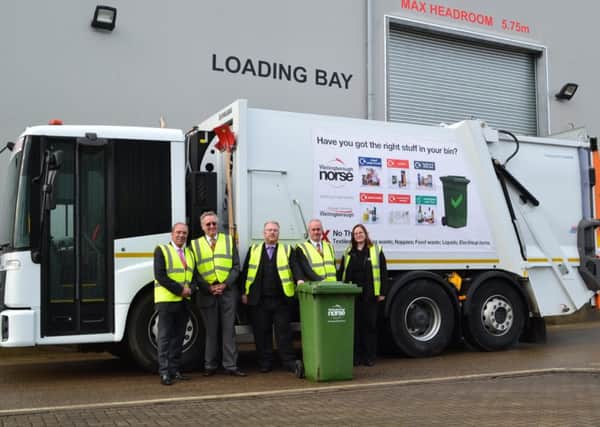 One of the new waste vehicles