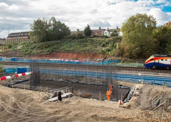 The new bridge is being installed as part of the Stanton Cross development