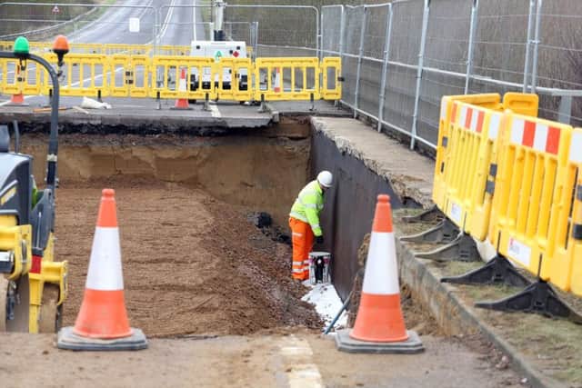 Northamptonshire Highways are digging out the old material and then replacing it to form a solid base for the road surface