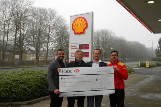 Pictured left to right: Robert Spooner (Operations), Peter Hockenhull (Managing Director), Joe Hockenhull (Finance) and Nikolas Zelentchuk (Manager  Shell Corby)
