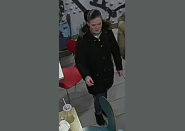 The CCTV image released by police