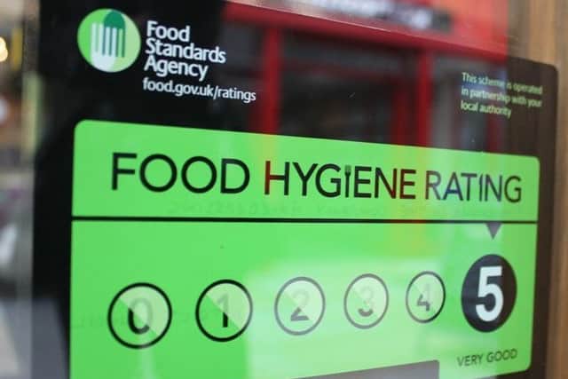 Food hygiene scores, HDC scheme ENGSUS00120121211084520