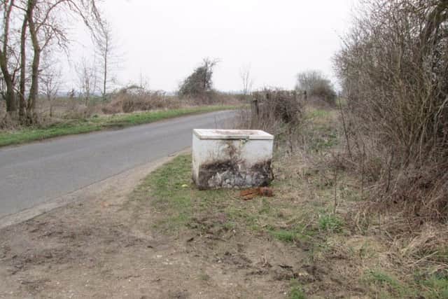 The freezer was dumped in East Northants