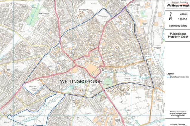 This map shows the outline of the PSPO area