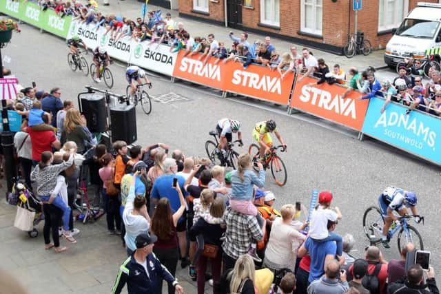 Last year's race coming to a conclusion in Sheep Street, Kettering