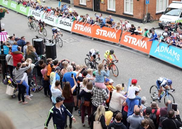 Last year's race coming to a conclusion in Sheep Street, Kettering