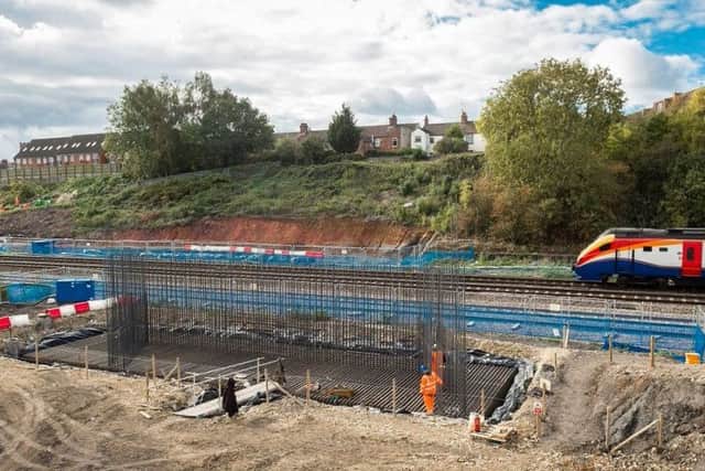 Work is progressing on the Stanton Cross site, including this new bridge