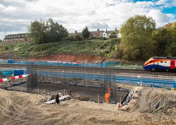 Work is progressing on the Stanton Cross site, including this new bridge