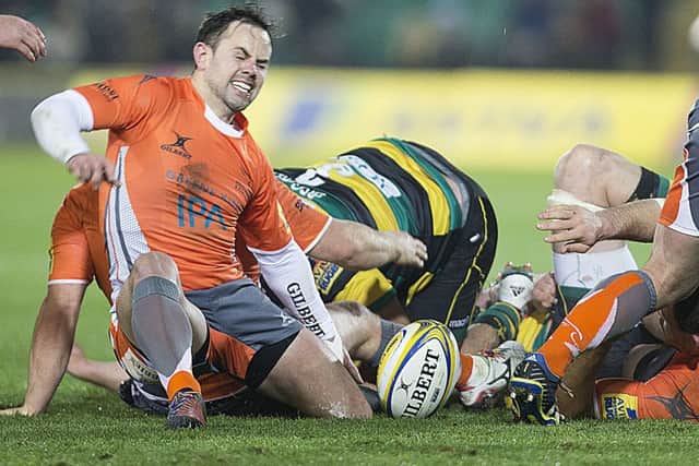 Kieran Brookes was sent off after steaming into a ruck in the November defeat to Newcastle (picture: Kirsty Edmonds)