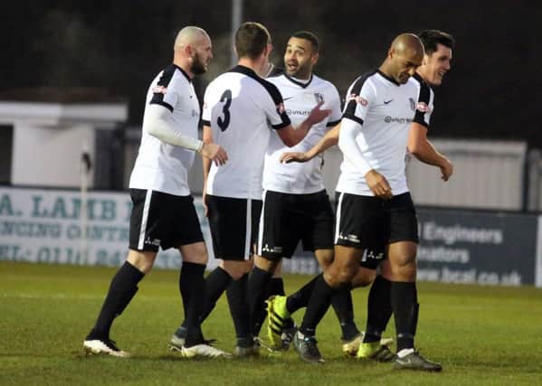 Stefan Moore earned Corby Town a 1-1 draw at Nantwich Town with a second-half penalty