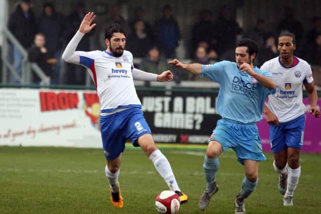 Brad Harris made his 200th appearance for AFC Rushden & Diamonds in the weekend success at Kidsgrove